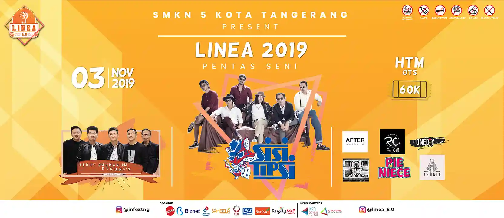 Desain Background Pager Sekolah | Event Linea 2019