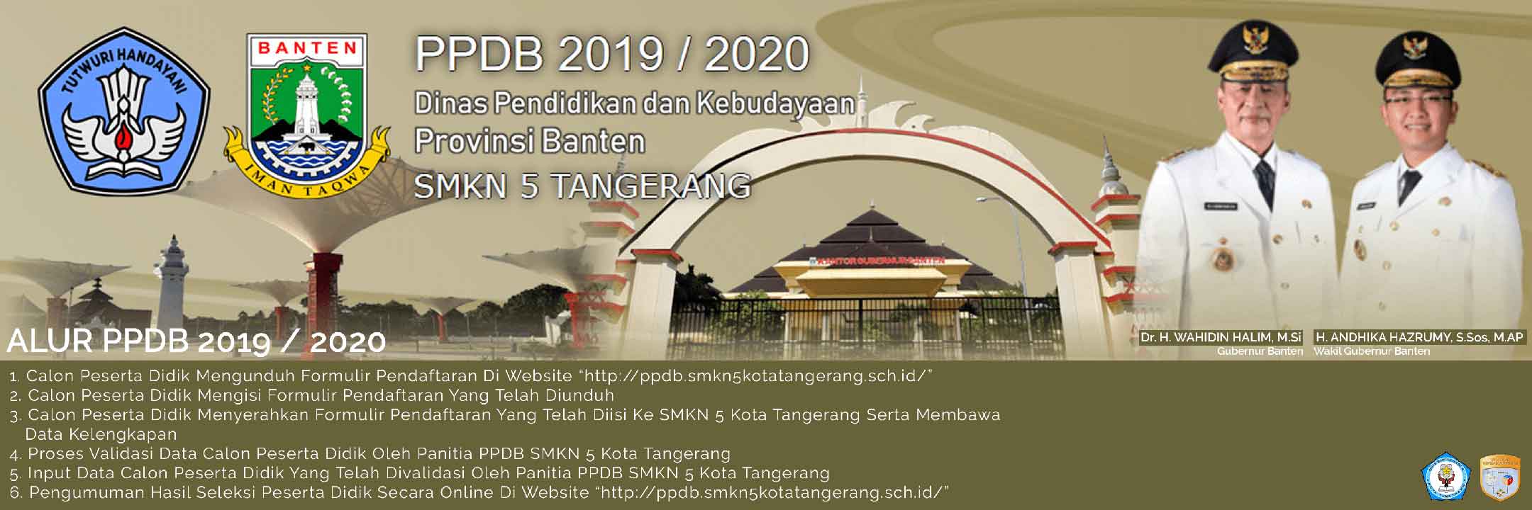 Desain Banner PPDB | SMKN 5 Kota Tangerang