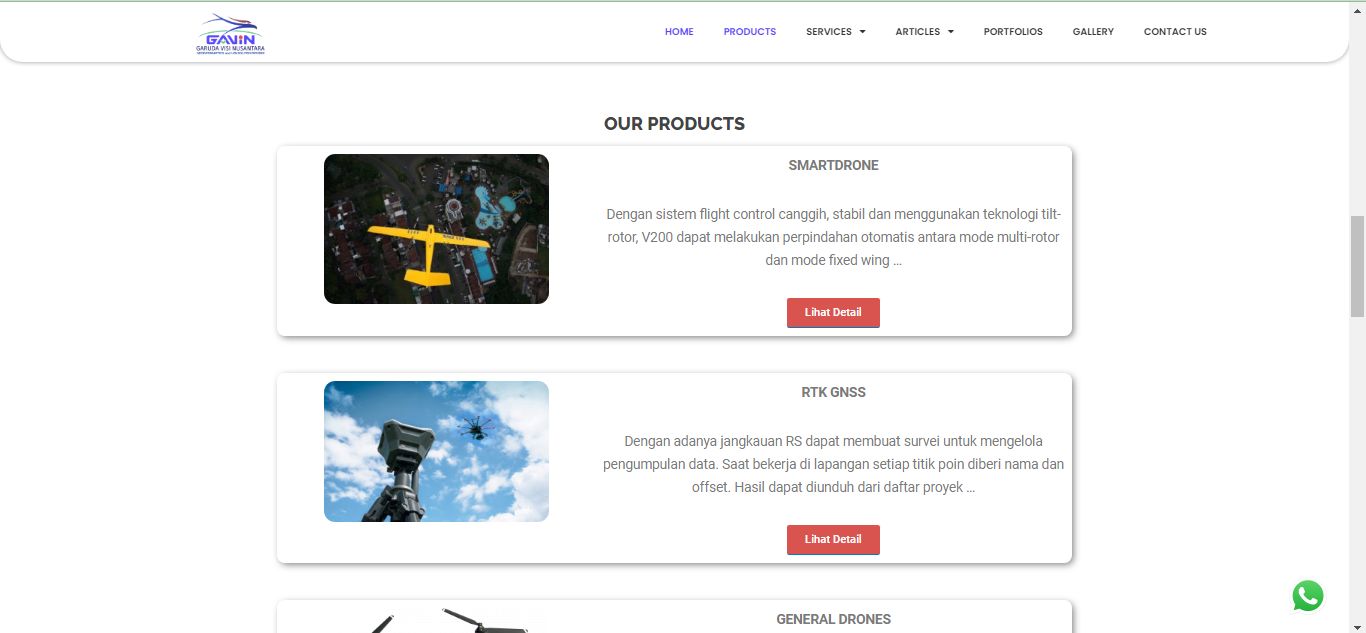 Web LandingPage Gavinesia.com