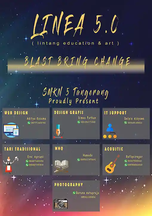 Desain Poster Pensi | Event Linea 2018