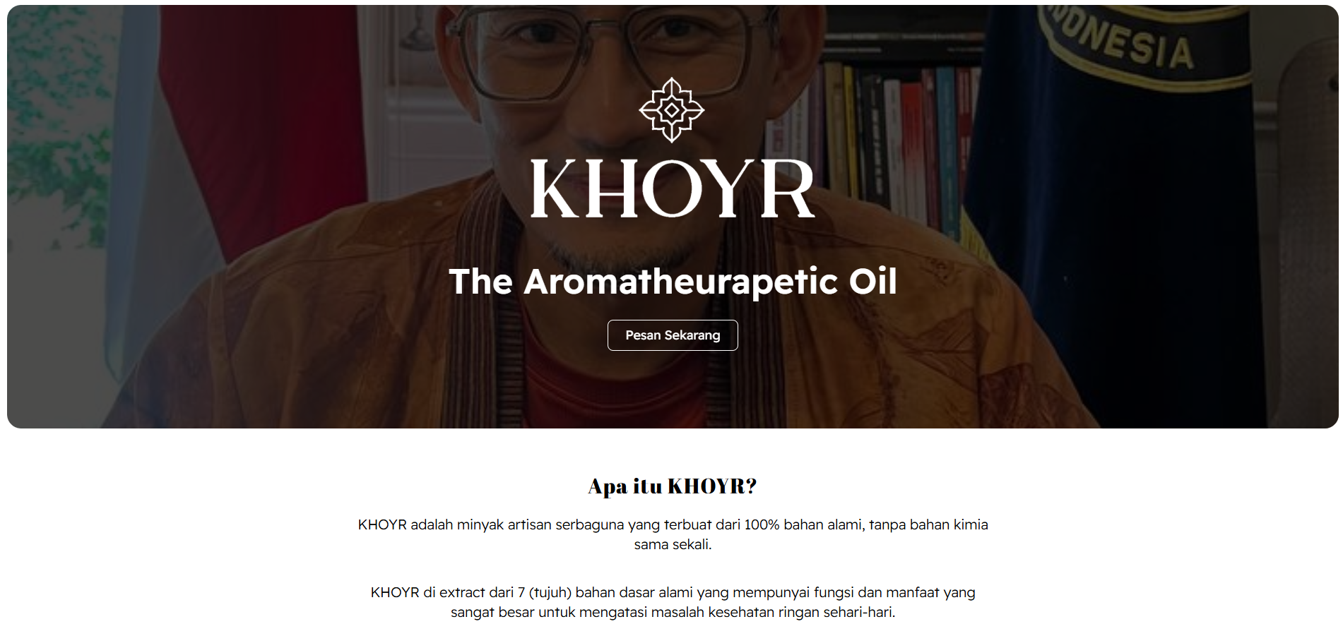Website Aromatheurapetic Oil | KHOYR